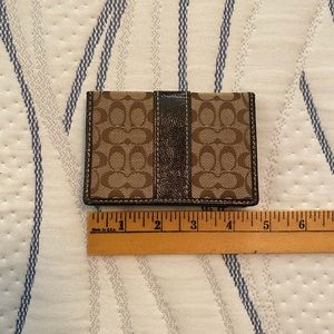 Coach Mini Signature card case